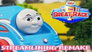 NO60The Great Race STREAMLINING  Thomas and friends remake  streamlined thomas  きかんしゃトーマス歌 [upl. by Noram]