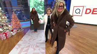 Donna Salyers Fabulous Furs Shearling Suede Faux Fur Maxi Coat on QVC [upl. by Amye965]