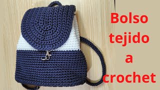 ✅BOLSO O MOCHILA TEJIDO A CROCHET [upl. by Pillyhp]