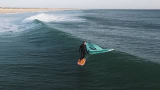 WINGFOILING wave session in EPIC crossoffshore conditions [upl. by Sina485]