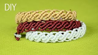 DIY Wavy Macrame Bracelets [upl. by Margarete]