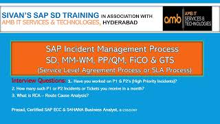 Interview question SAP Incident Management Have you worked on High Priority Tickets P1 or P2 [upl. by Issirk]