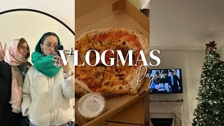 VLOGMAS Day 6 London flat testimony Christmas decorations amp ordering pizza 🍕 [upl. by Aihsekel]