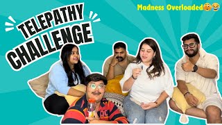 TELEPATHY CHALLENGE🫣😂  Fun Telepathy Challenge with Friends🤫 [upl. by Dlarrej]