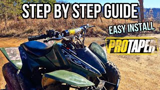 Honda TRX90 How To Install Pro Taper Handlebars step by step [upl. by Eziechiele]