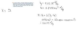 Thermodynamics 319 A tank contains a twophase liquid–vapor mixture of Refrigerant 22 at 10 bar [upl. by Namas]