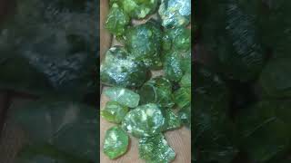 Demantoid Green garnets [upl. by Cirdor]