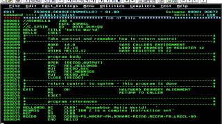 Compile IBM Z Assembler program on IBM zOS mainframe system [upl. by Ellenwad561]