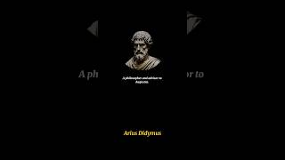 Great stoic qoute of Arius Didymus  stoicqoutes shorts [upl. by Ruella]