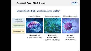 AbioticBiotic Link EngineeringAble Group Prof Jimin park [upl. by Alejandrina463]