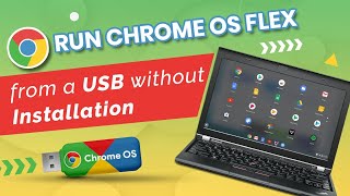 Run Chrome OS Flex from USB Drive Without Installation  Chrome OS Bootable USB [upl. by Ahsiner]