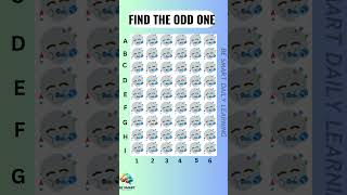 Find the odd one 😰 shorts findthedifference spotthedifference puzzle emojichallenge shortsgame [upl. by Ijneb]