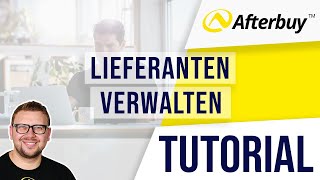 Lieferantenverwaltung mit Afterbuy [upl. by Albric]