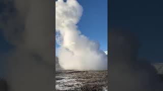 Geyser iceland travelling volcano geiser [upl. by Chafee]