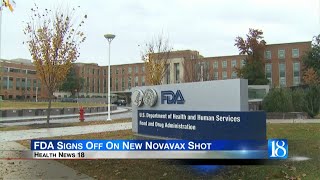 Health News 18 FDA Signs Off On New Novavax Shot [upl. by Yelkao]