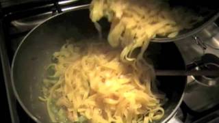 Thomasinos Kitchen  Tagliatelle Gamberi amp Zucchine [upl. by Adihahs]