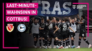 FC Energie Cottbus  DSC Arminia Bielefeld  Highlights mit LiveKommentar  3 Liga  MAGENTA SPORT [upl. by Anagnos]