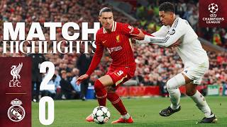 Highlights Mac Allister amp Gakpo Goals In Champions League Liverpool 20 Real Madrid [upl. by Ayerdna]