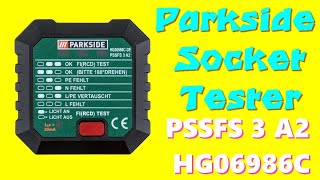 Parkside Socket Tester PSSFS 3 A2 HG06986C from Lidl test and review Arvizas [upl. by Tat153]