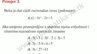 002 Algebarski razlomci vrijednost i definisanost algebarskih razlomaka [upl. by Sialac]