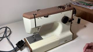 Waltsons Celestial Cub 4 Sewing Machine  bobbin winding [upl. by Auqenehs]