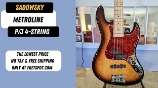 Sadowsky MetroLine 21Fret Vintage 4String PJ Bass [upl. by Rialc827]