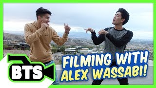 Filming with Alex Wassabi BTS [upl. by Curzon317]