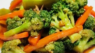 Super Quick Stir Fry Broccoli and Carrot Recipe  Broccoli Recipe [upl. by Akapol]