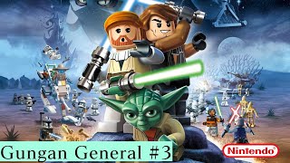 Nintendo Wii Lego Star Wars III The Clone Wars Gungan General Free Play 3 [upl. by Mij]