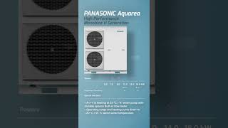 Panasonic Aquarea Monobloc H Generation Heat Pump [upl. by Glaab423]