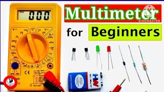 How to Use Multimeter For Beginners  How to Measure Voltage  Resistance In Hindi [upl. by Helbona]