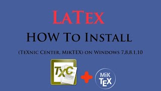 How to install Latex  Miktex and Texniccenter [upl. by Helmer]