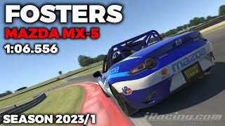 iRacing Oulton Park Fosters MX5  Guide Lap  Hot Lap  Setup  blap file  106556 [upl. by Mukund]