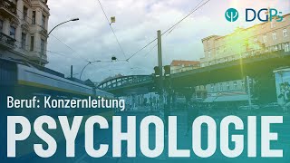 Berufe in der Psychologie Konzernleitung [upl. by Nrobyalc]