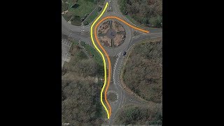 Choosing Lanes at Roundabouts  Part 2  Double Roundabouts and anticipating lane markings [upl. by Eedissac]