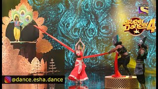 Performance  Esha Mishra amp Sonali  Dropdi Vastra Haran Katha  Mahabharat  Super Dancer 4 Sony TV [upl. by Rehpotsirahc]