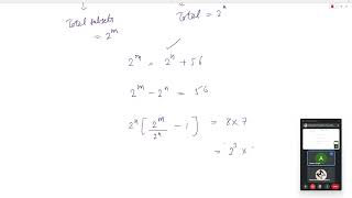 Two finite sets have m and n elements respectively The total number of subsets of first set is 56 [upl. by Izak]