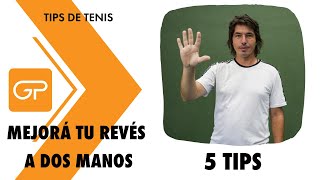 COMO hacer un buen REVES a 2 manos en el TENIS 🔥 [upl. by Otsuj]