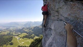 Via Ferrata Voie Hohl le Moléson [upl. by Isabelita]