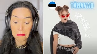 Reaction ANNABELLE  Tänavad  🇪🇪 Estonia  Official Music Video  Junior Eurovision 2024 [upl. by Nyltiac186]