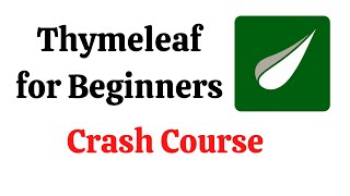 Java Thymeleaf Template Tutorial  Crash Course [upl. by Orel]