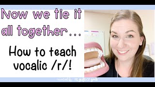 Teaching Vocalic R In Speech Therapy [upl. by Ennahteb]