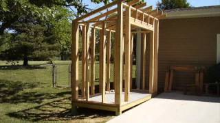 How To Build a LeanTo Style Storage Shed [upl. by Onitnatsnoc]