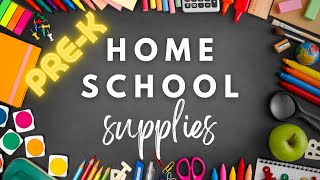 Homeschool Supplies Haul  Preschool 3 yr old [upl. by Dorotea]