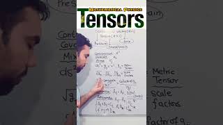 Tensors Revision Mathematical Physics CSIR NET GATE JEST csirnet tensor [upl. by Assirahs]