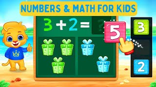 Math Kids Fun Learning Games for Preschoolers  Numbers Counting Addition For Kids Free No Ads [upl. by Aerol]