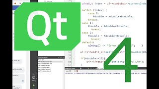 Qt C Sumador con LineEdit ComboBox QString 042 [upl. by Nad681]
