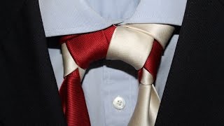 How To Tie a Tie Double Eldgredge Knot Doubled [upl. by Ocirled]