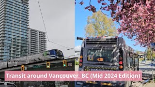 SkyTrain and Buses in Vancouver British Columbia  Mid 2024 Edition [upl. by Bertolde]