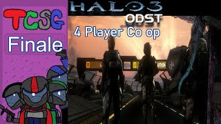 Halo 3 ODST 4 Player Legendary Coop Campaign FINALE  The End of The Ball Jokes [upl. by Nekial]